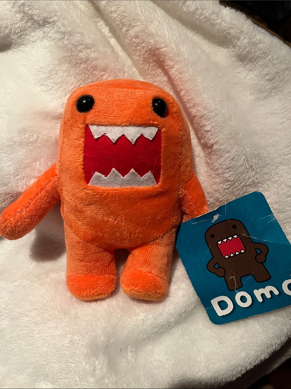 NWT 2013 7" Orange Domo Plush by Kellytoy